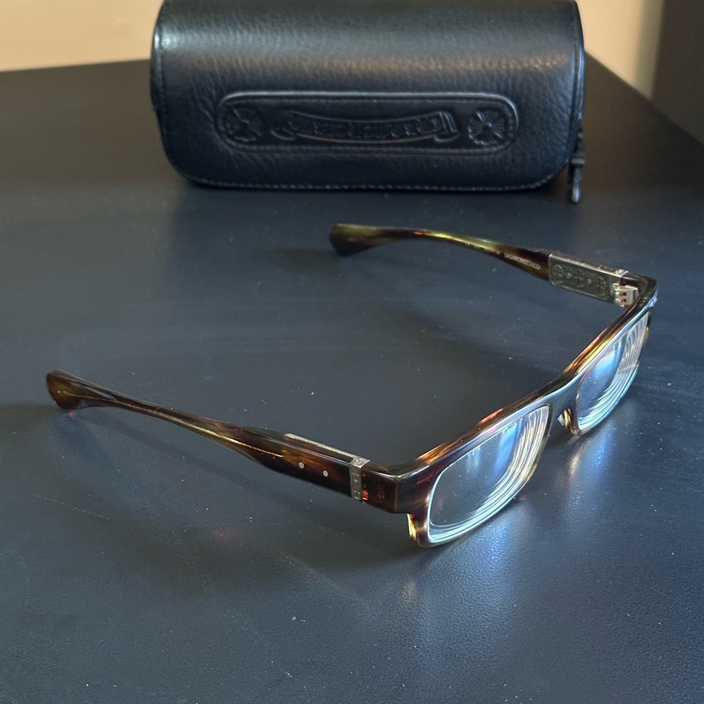 Chrome Hearts Dark Brown Eyewear Frame